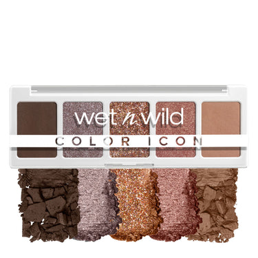 Wet n Wild Color Icon 5-Pan Palette-Camo-Flaunt, Eyeshadow Palette, 5 Richly Pigmented Colors for Everyday Makeup, Long-Lasting and Easy to Blend Formula, Camo-Flaunt Matte Finish